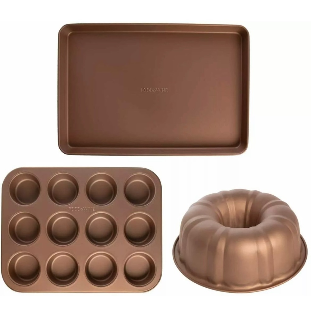Food & Wine 3 Piece Bakeware Set NIB